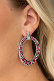 Paparazzi Accessories All For GLOW Pink Post Earring