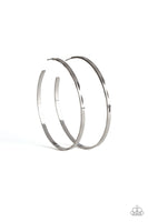 Paparazzi Accessories Full On Radical Silver Hoop Earring