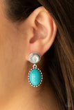 Paparazzi Accessories Western Oasis - Blue Earrings