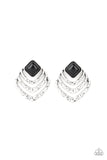 Paparazzi Accessories Rebel Ripple - Black Earring