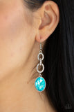 Paparazzi Accessories Extra Ice Queen Blue Earrings