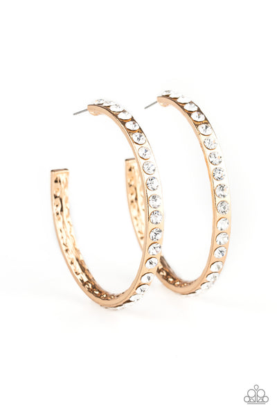 Paparazzi Accessories Global Gleam Gold Hoop Earrings