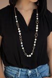 Paparazzi Accessories Prized Pearls Gold Necklace