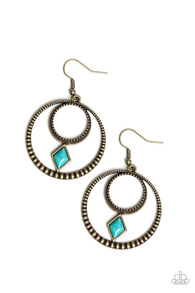 Paparazzi Accessories Tucson Tribute Brass Earring