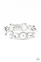 Paparazzi Accessories Elegant Entertainment - White Bracelet