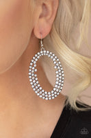 Paparazzi Accessories Radical Razzle White Earring - Life of the Party