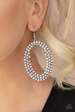 Paparazzi Accessories Radical Razzle White Earring - Life of the Party