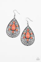 Paparazzi Accessories Modern Garden Orange Earrings