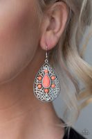 Paparazzi Accessories Modern Garden Orange Earrings