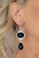 Paparazzi Accessories Icy Shimmer Black Earring