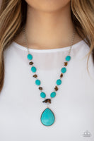 Paparazzi Accessories Desert Diva - Blue Necklace Set