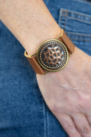 Paparazzi Accessories Hold On To Your Buckle - Copper Bracelet