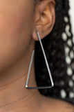 Paparazzi Accessories Go Ahead and TRI - Black Earring