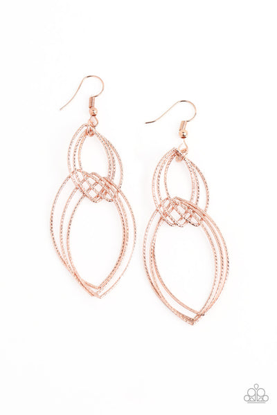 Paparazzi Accessories Endless Echo - Rose Gold Earring