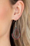 Paparazzi Accessories Castle Collection - Red Earring