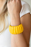 Paparazzi Accessories Colorfully Congo - Yellow Bracelet