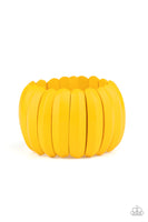 Paparazzi Accessories Colorfully Congo - Yellow Bracelet