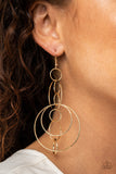 Paparazzi Accessories Running Circles Around You - Gold Earrings