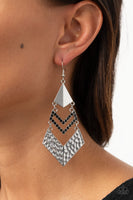 Paparazzi Accessories Work Hazard - Black Earring