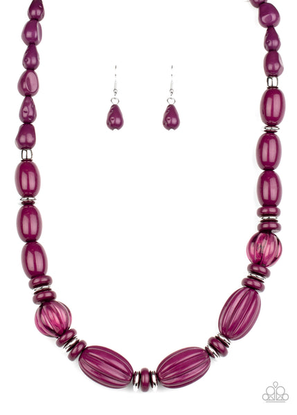 Paparazzi Accessories High Alert - Purple Necklace Set