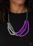 Paparazzi Accessories Layer After Layer - Purple Necklace Set