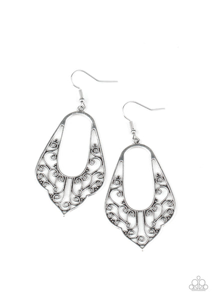 Paparazzi Accessories Grapevine Glamour - Silver Earrings