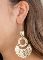 Paparazzi Accessories Shimmer Suite - Gold Earring