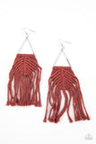 Paparazzi Accessories Macrame Jungle - Brown Earring