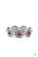 Paparazzi Accessories Flirty Finery - Red Bracelet