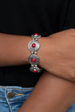 Paparazzi Accessories Flirty Finery - Red Bracelet