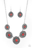 Paparazzi Accessories Alter ECO - Red Necklace Set