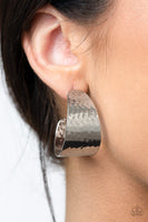 Paparazzi Accessories Flatten The Curve - Silver Earring