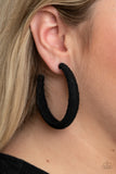 Paparazzi Accessories TWINE and Dine - Black Earring