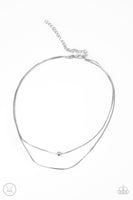 Paparazzi Accessories Super Slim - Silver Choker Necklace Set