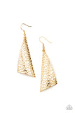 Paparazzi Accessories Ready The Troops - Gold Earring