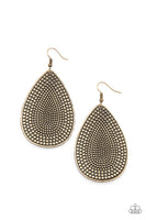 Paparazzi Accessories Artisan Adornment - Brass Earring