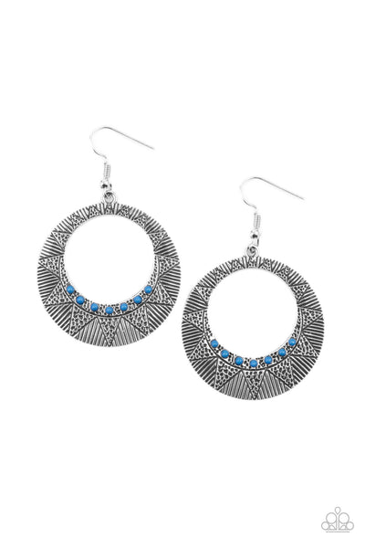 Paparazzi Accessories Adobe Dusk - Blue Earring