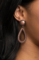 Paparazzi Accessories Beyond The Borders - Copper Clip On Earring