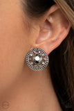 Paparazzi Accessories Dazzling Definition - Silver Earring - Clip On