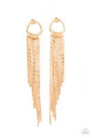 Paparazzi Accessories Divinely Dipping - Gold Earring