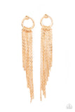 Paparazzi Accessories Divinely Dipping - Gold Earring