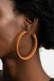 Paparazzi Accessories Suede Parade - Brown Earring