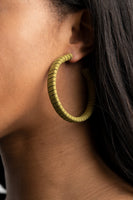 Paparazzi Accessories Suede Parade - Green Earring