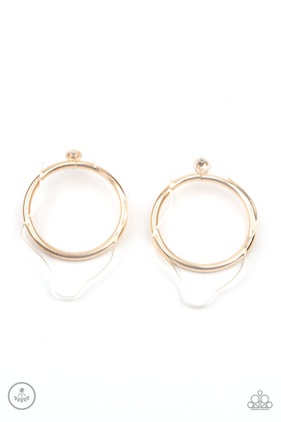 Paparazzi Accessories Clear The Way! - Gold Earring