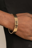 Paparazzi Accessories Hope Makes The World Go Round - Gold Bracelet