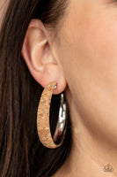 Paparazzi Accessories A CORK In The Road - Silver Earring