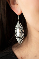 Paparazzi Accessories Who Is The FIERCEST Of Them All - White Earring