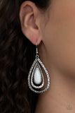 Paparazzi Accessories Teardrop Torrent - White Earring