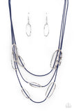 Paparazzi Accessories Check Your CORD-inates - Blue Necklace