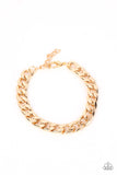 Paparazzi Accessories Knock, Knock, KNOCKOUT - Gold Bracelet